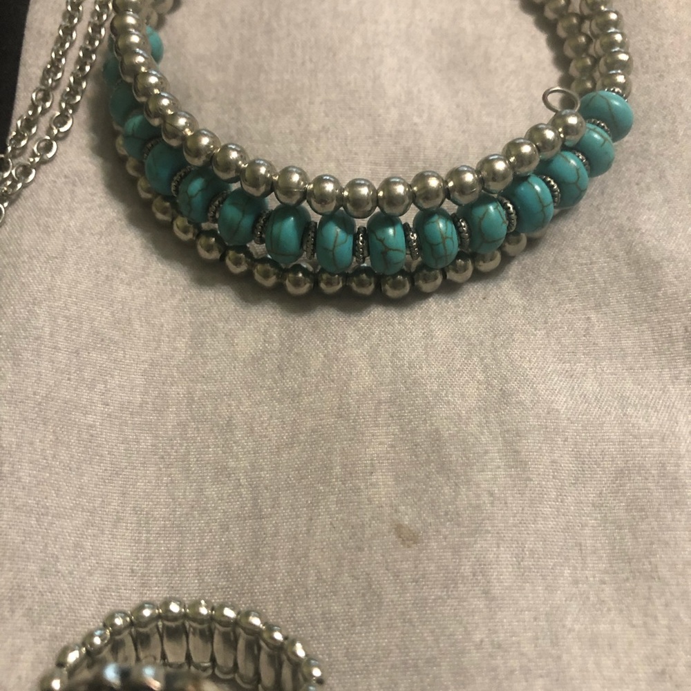 Turquoise Jewelry Set🛍 - Picture 4 of 4